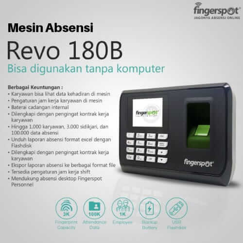 Mesin Absen Revo 180B - IMAGE CCTV SUKABUMI