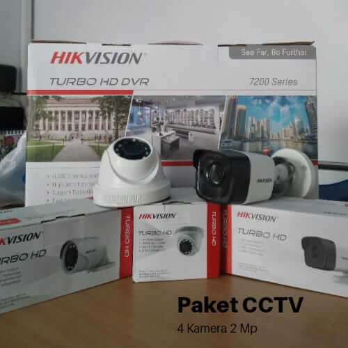 Paket CCTV Hikvision 4 Channel 500MB/1TB - IMAGE CCTV SUKABUMI